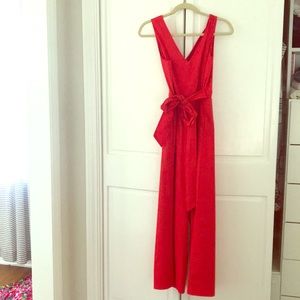 Jcrew red jumpsuit! Size 8
